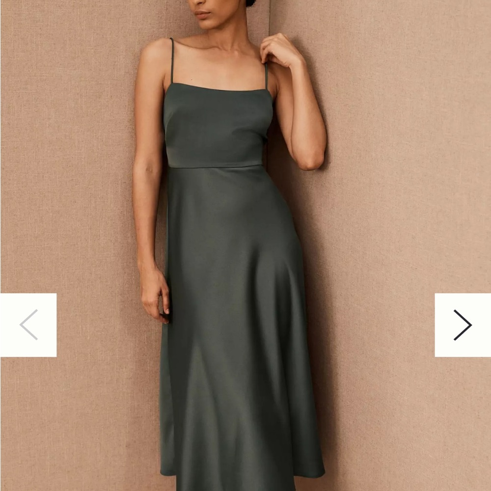 BHLDN Leti Dress Forest Green Size 0